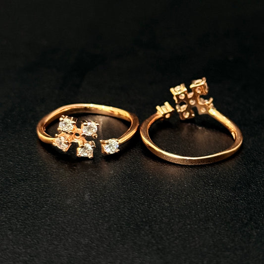 Silver Ladies Toe Rings Daimond Cut