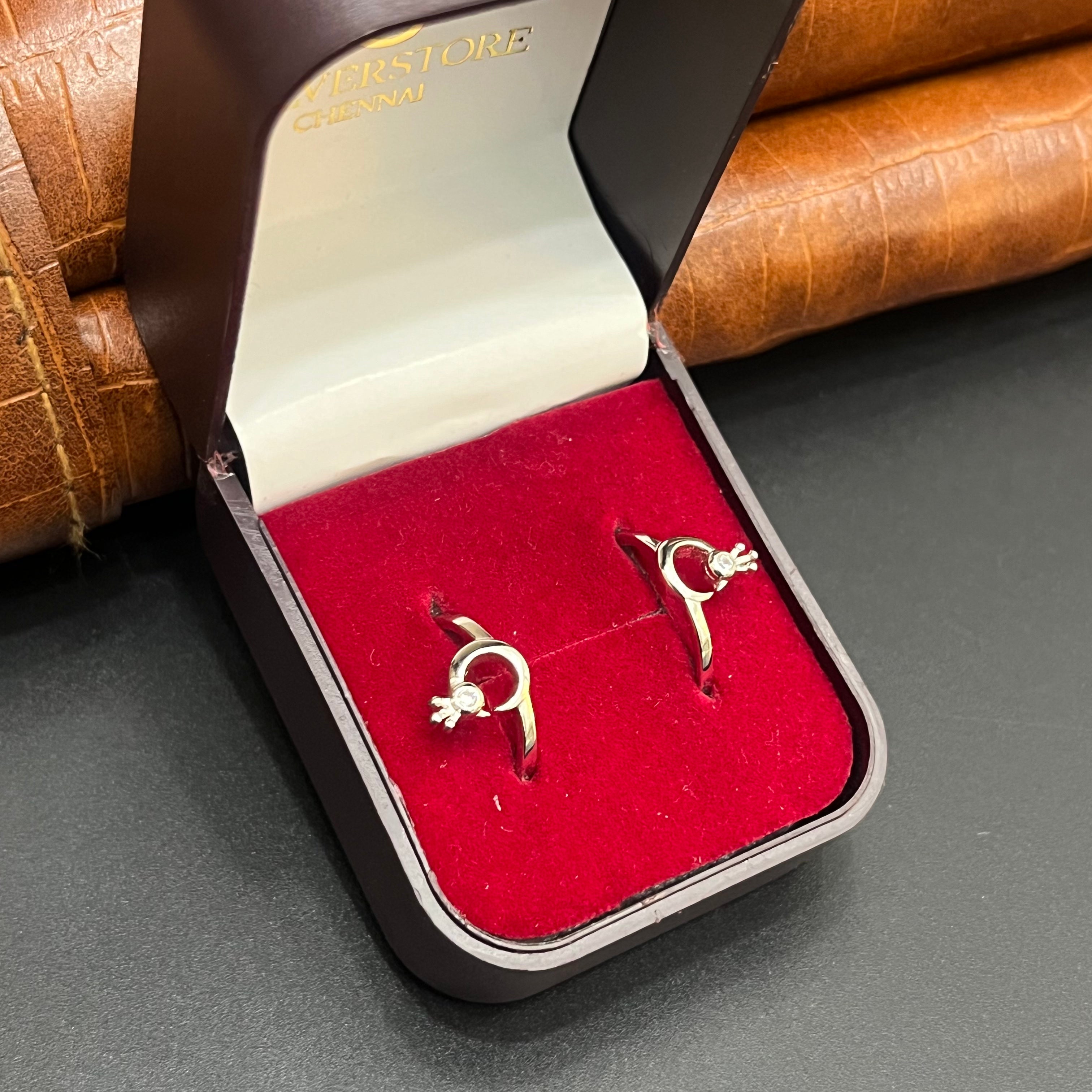 Silver Ladies Toe Rings Swan 925