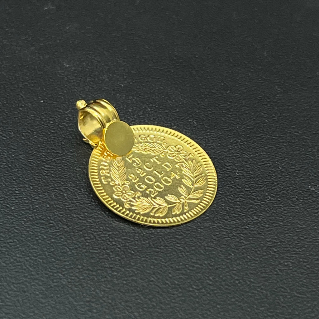 Silver Lakshmi Kasu Gold Finished