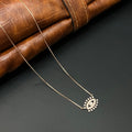 Silver Ladies Chain Eye Rosegold