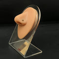 Gold Nosepin Balck Stones