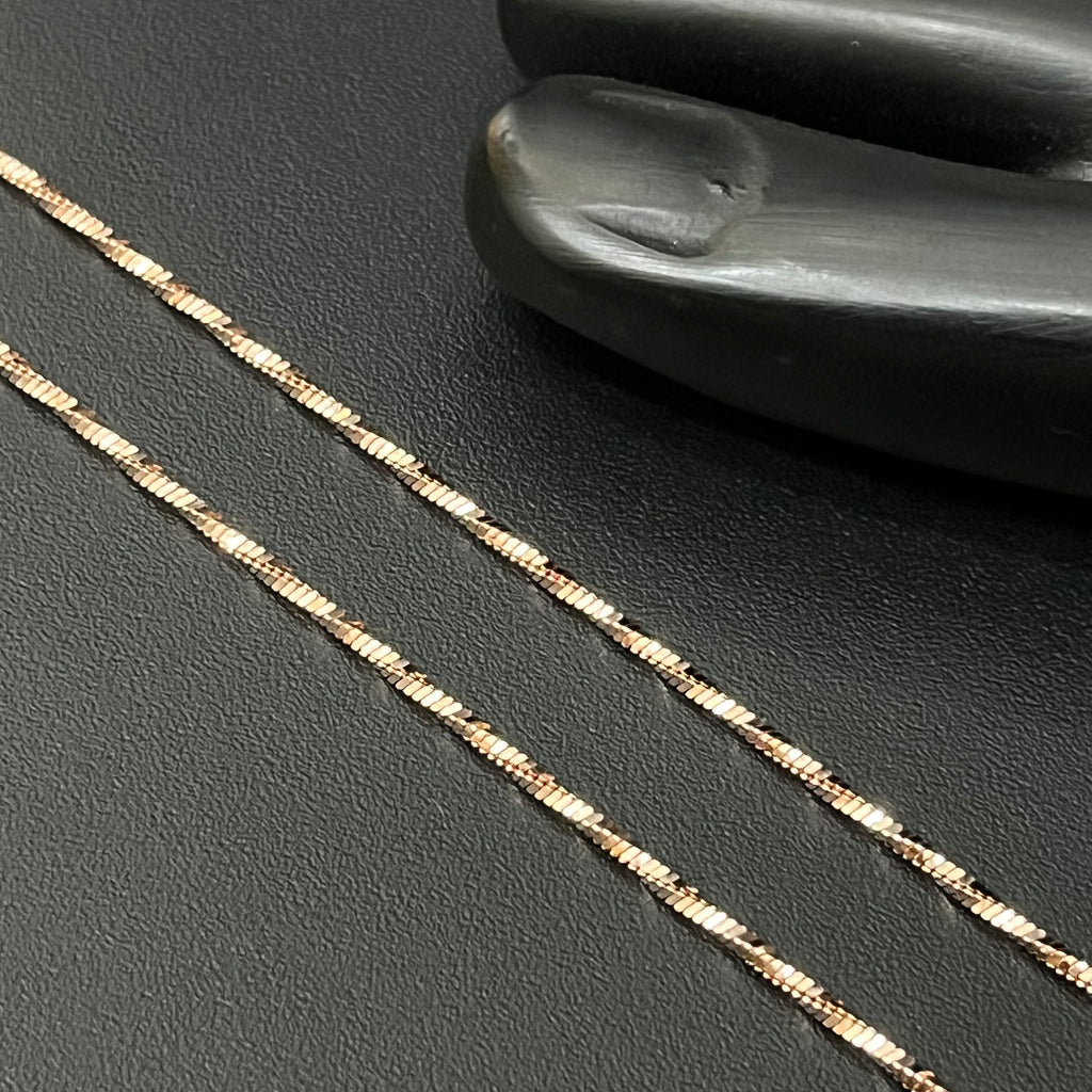 Silver Ladies Anklet Zig Zag 925