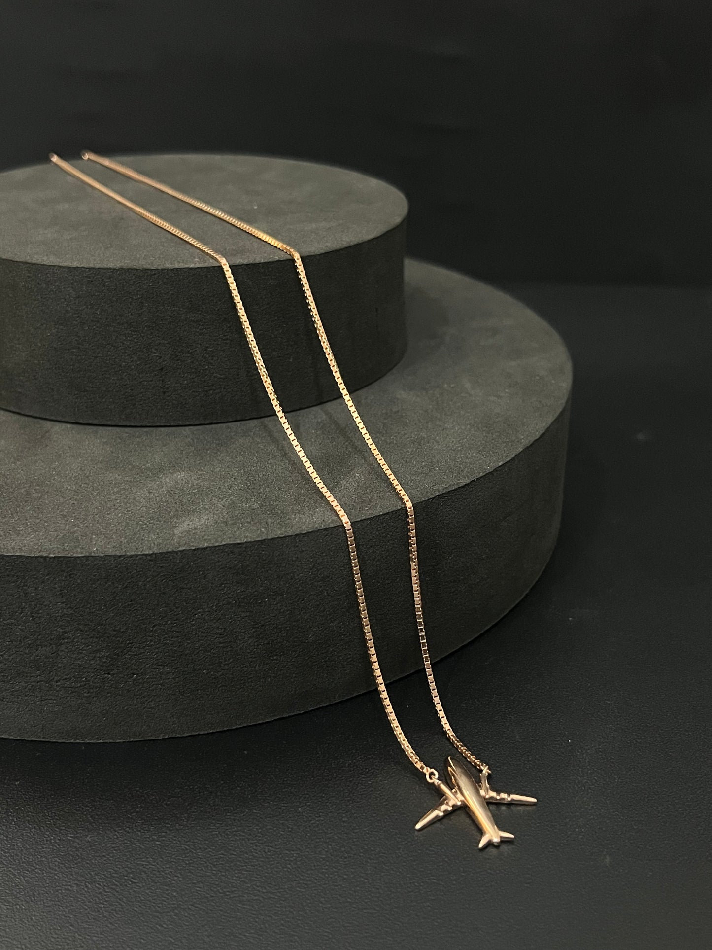 Silver Ladies Pendant Chain Flight Rosegold