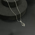 Silver Lion Pendant Antique Finished