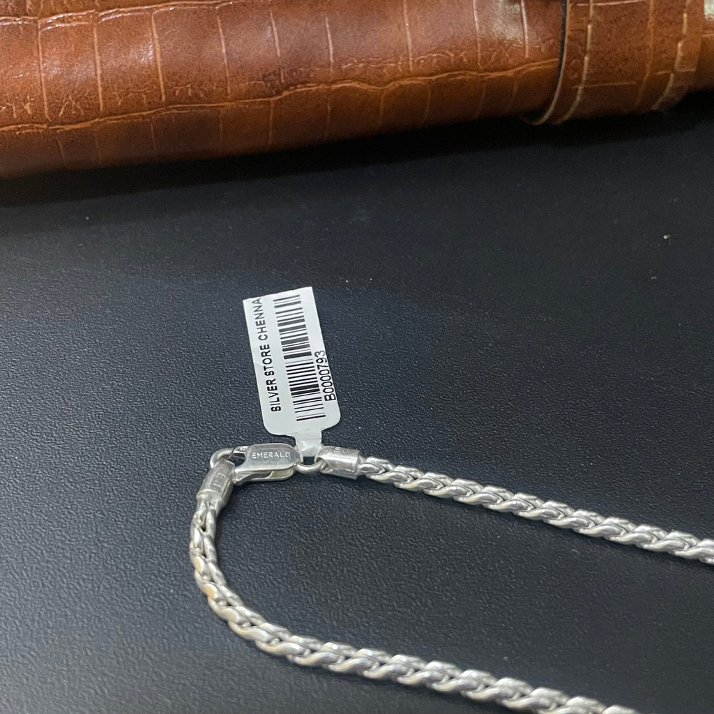 Silver Mens Chain Rope Solid 925