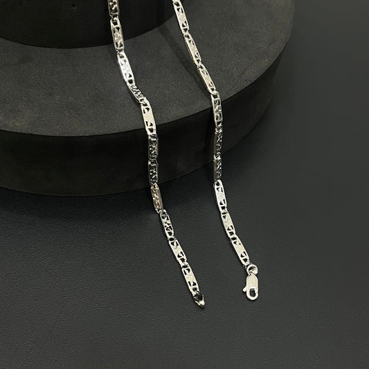 Silver Mens Chain Classic Cut