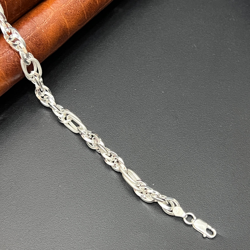 Silver Gents Bracelet Italian Finished DS01
