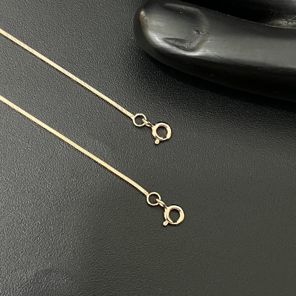 Silver Ladies Anklet Flat Box Rosegold 925