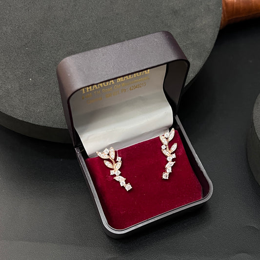 Pure Silver Bluetooth Earcuffs Leafs RG