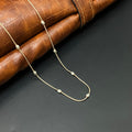 Silver Ladies Chain CNC Balls Rosegold Finished