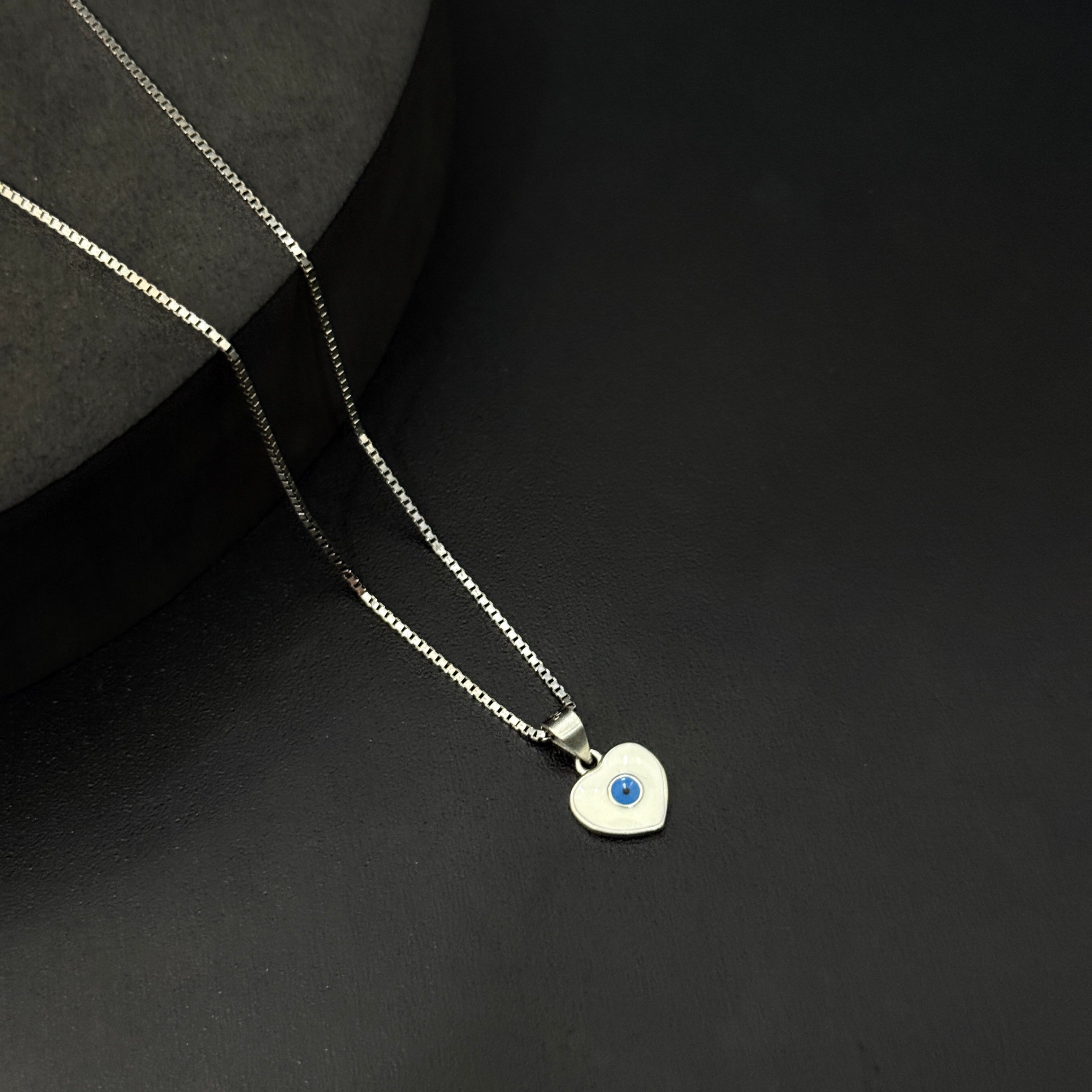 Ladies Pendant Heart & EvilEye