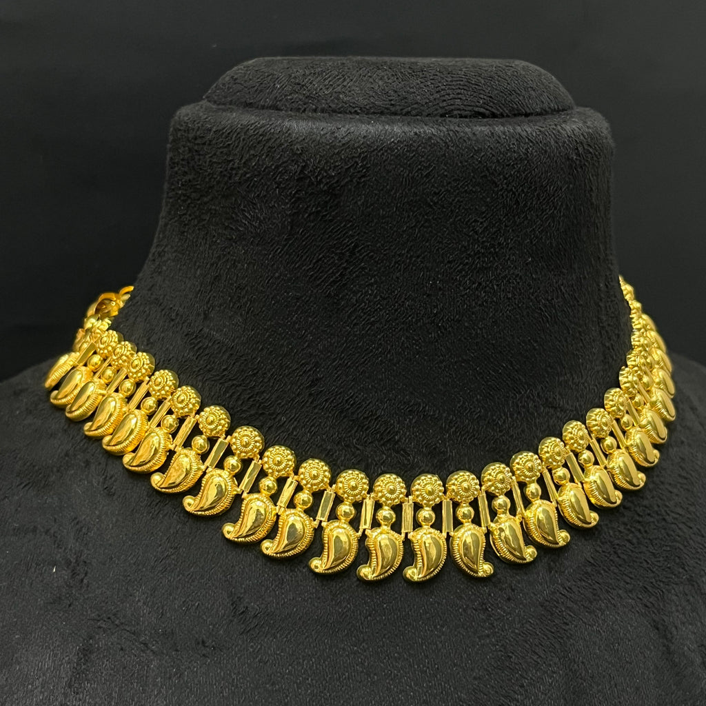 Silver Manga Necklace Gold Finished 925 KMH1