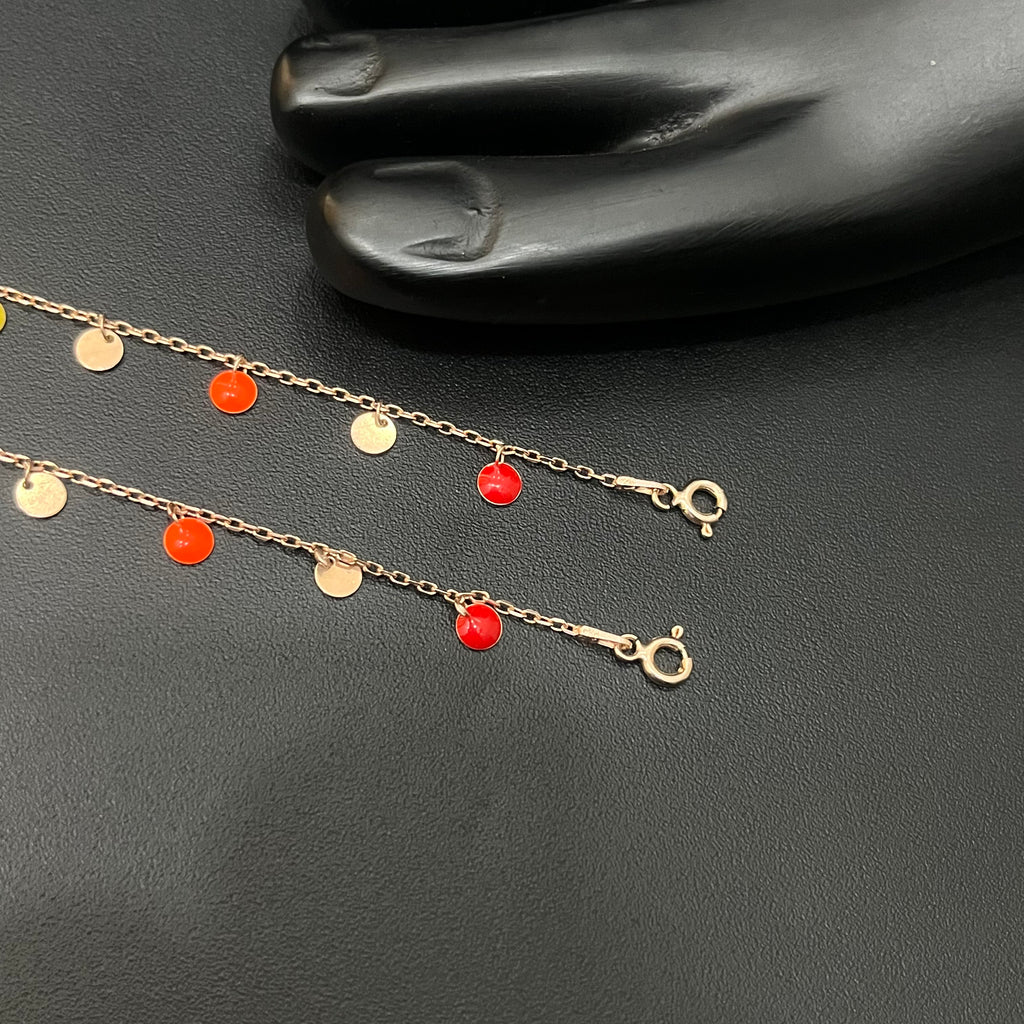 Ladies Silver Anklet  Beads Multi Hangings RG
