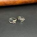 Silver Ladies Toe Ring Dual Infinity 925