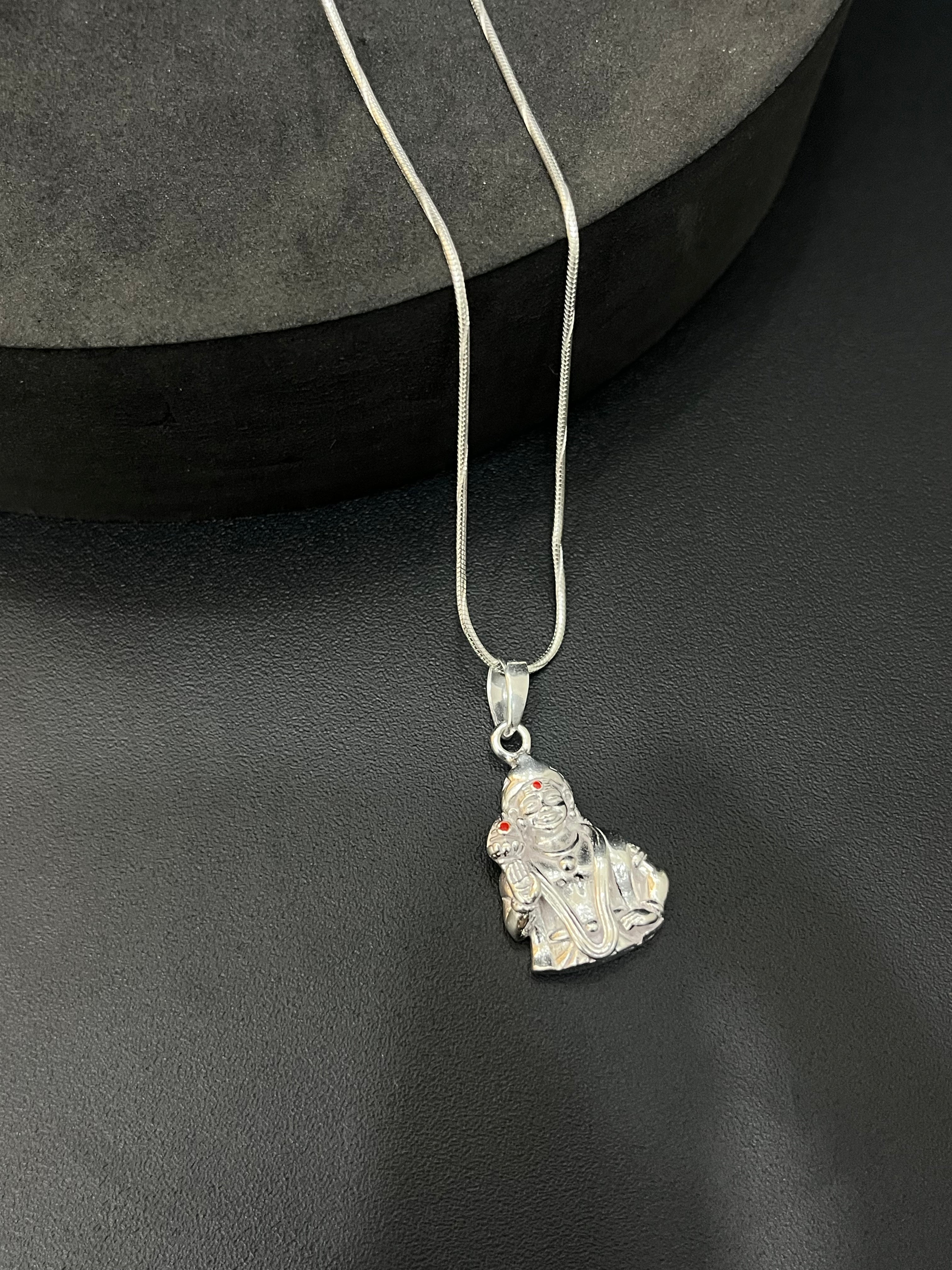 Silver Murugan Pendant