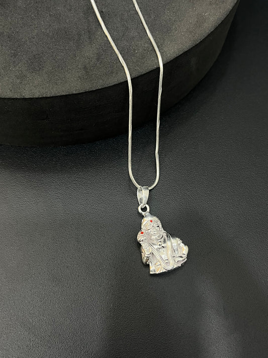 Silver Murugan Pendant