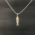 Silver Pendant Fish Design
