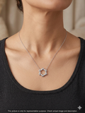 Ladies Pendant Chain _Heart Flower