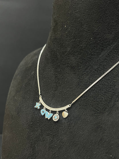 Silver Ladies Charms Chain