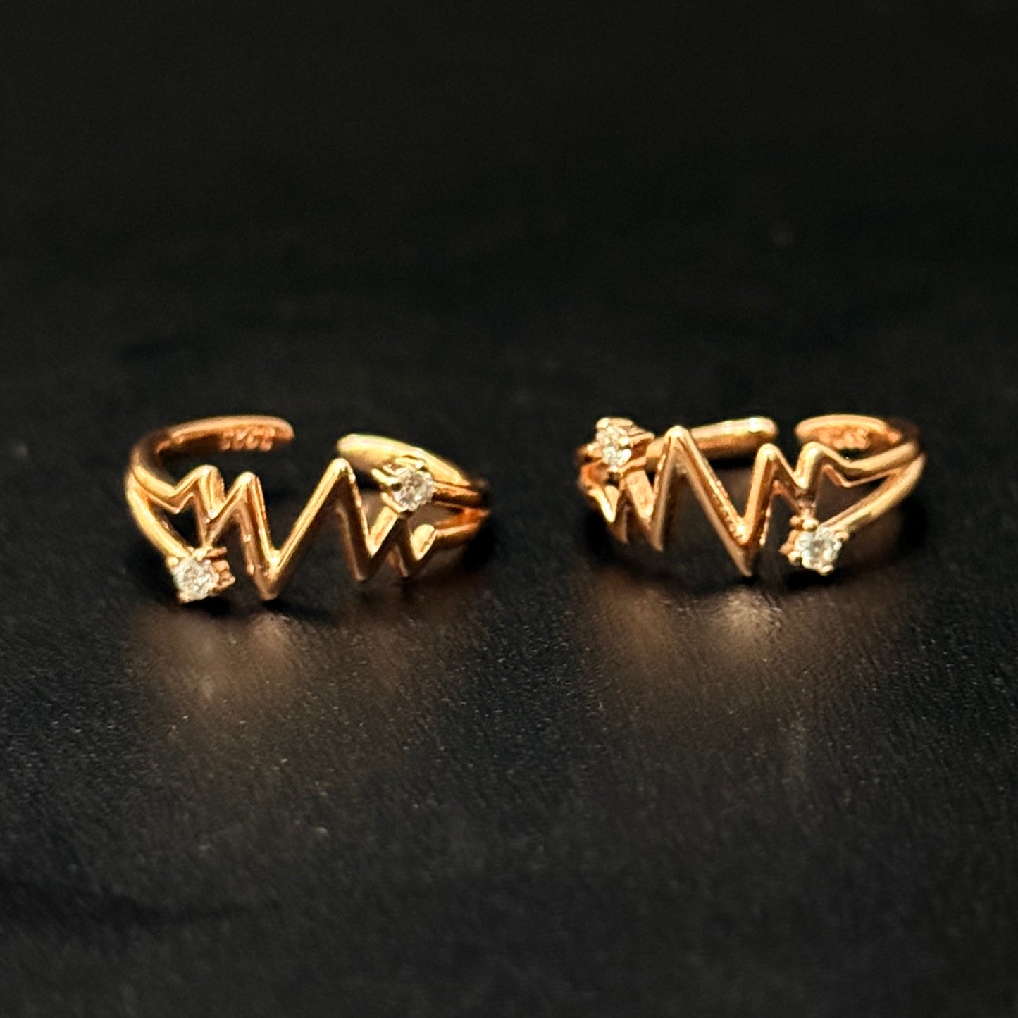 Silver Ladies Toe Rings Life Line RG