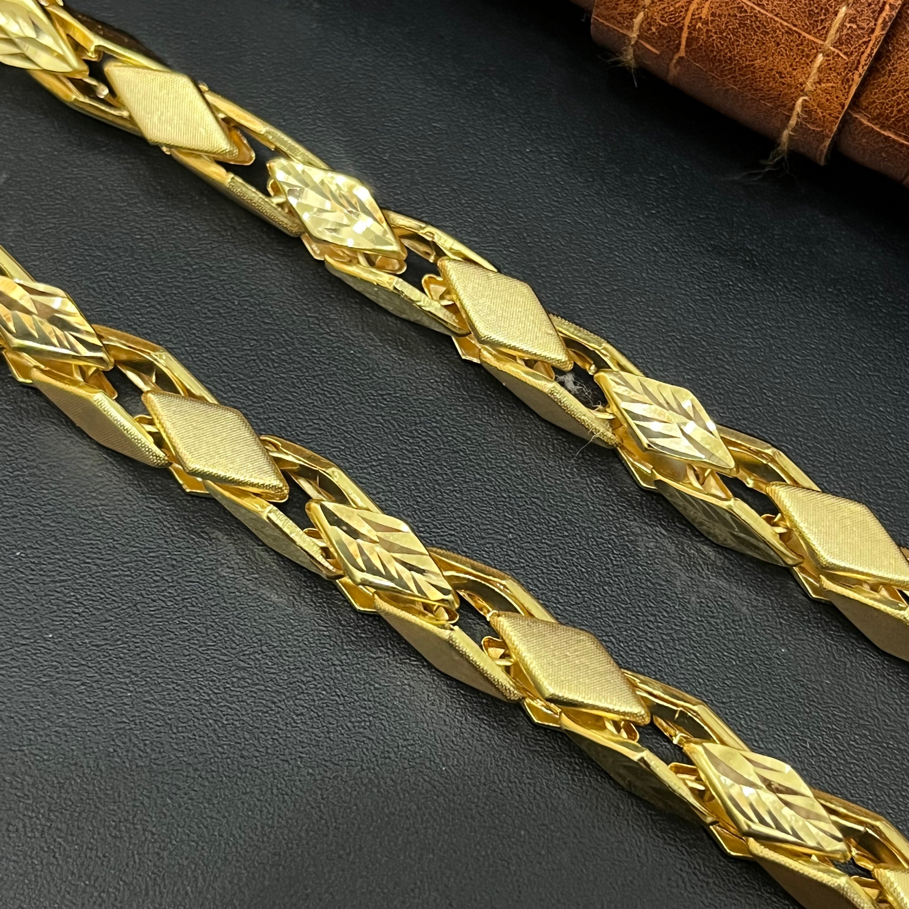 Silver Mens Chain Kathli CNC B 925