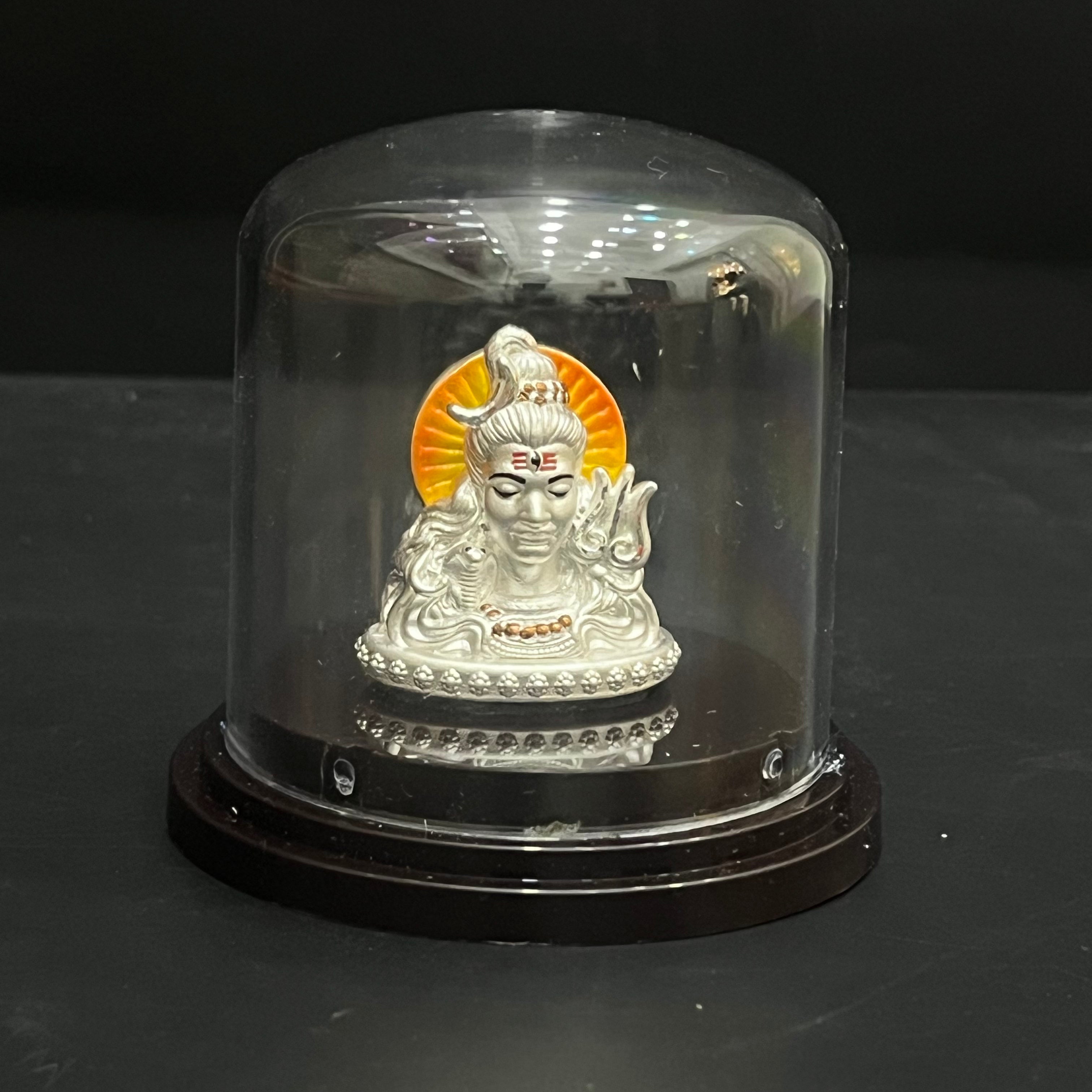 Silver Idol Shivji Mahadev Sunburst 999