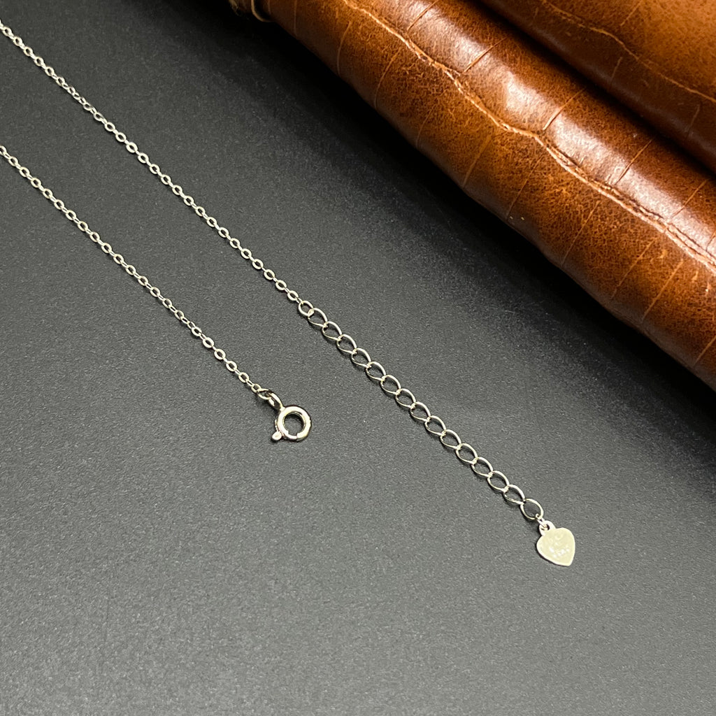 Silver Ladies Pendant Chain Crystal Swan Luxe 925