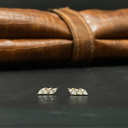 Silver Second Studs 3diagonal SS