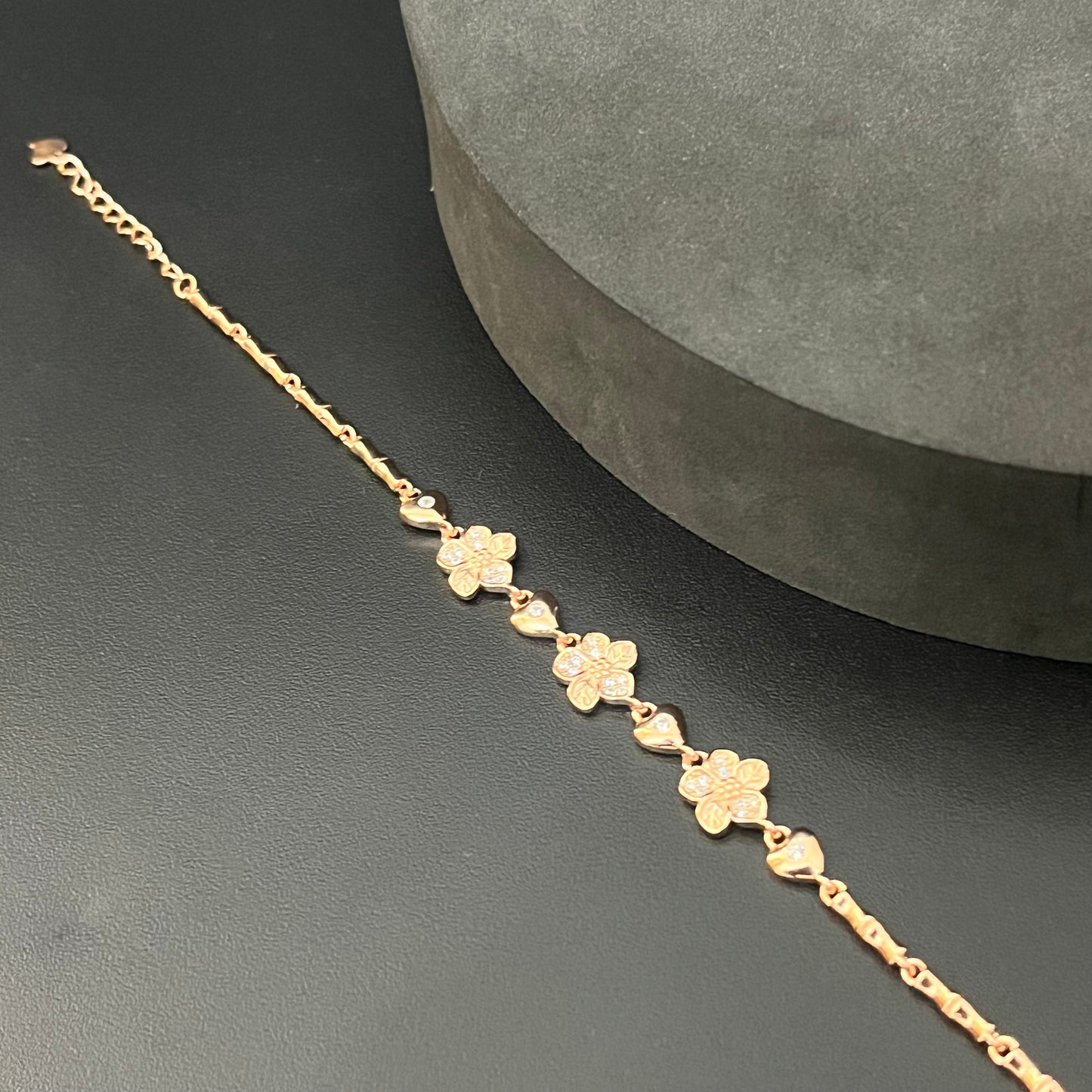 Silver Ladies Bracelet Flower RG