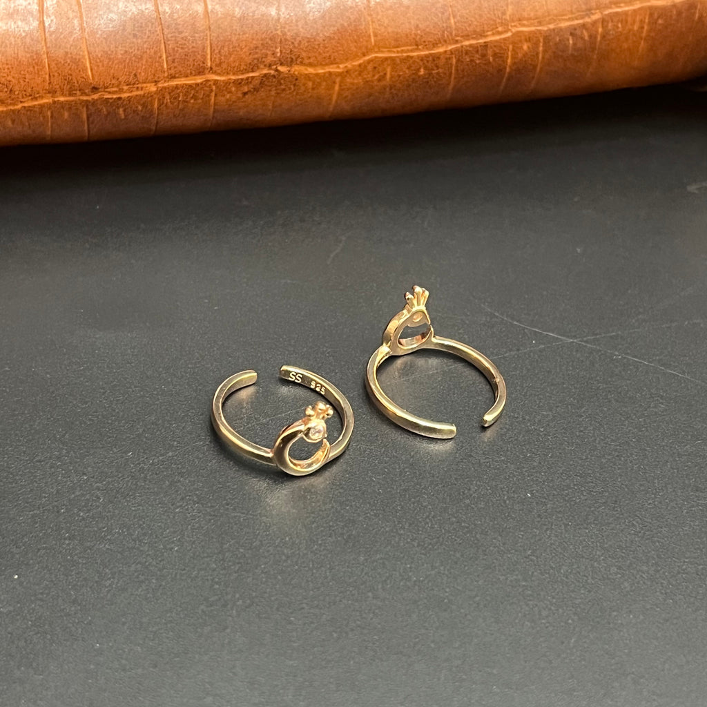 Silver Ladies Toe Ring Swan RG 925