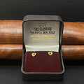 Gold Second stud Graceful Heart Casting 18K
