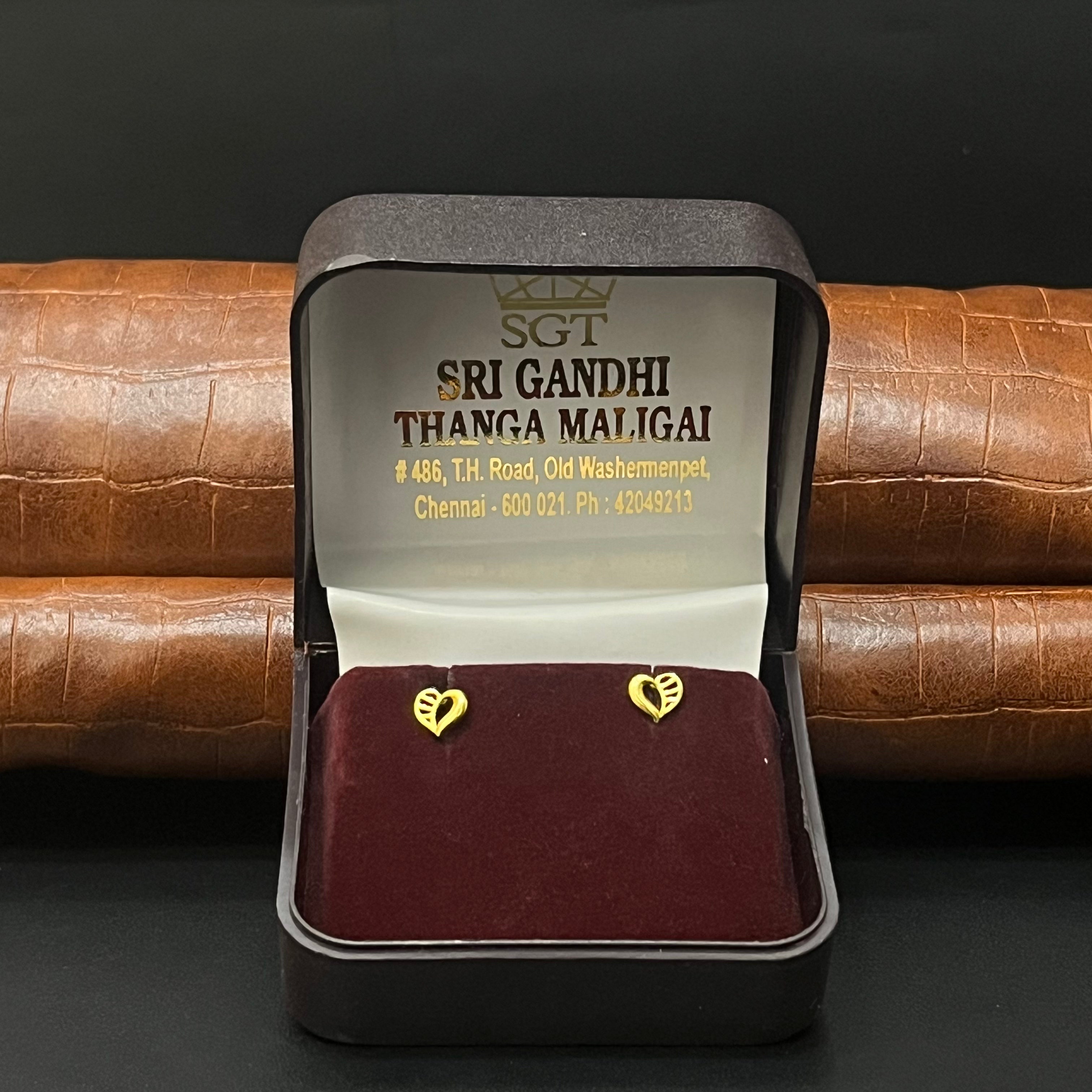 Gold Second stud Heart Casting