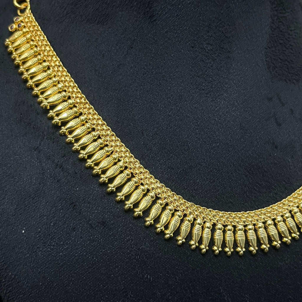 Silver Kerala Kutchi Necklace Gold Finished 925