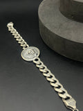 Silver Mens Bracelet Lion Sachin 925