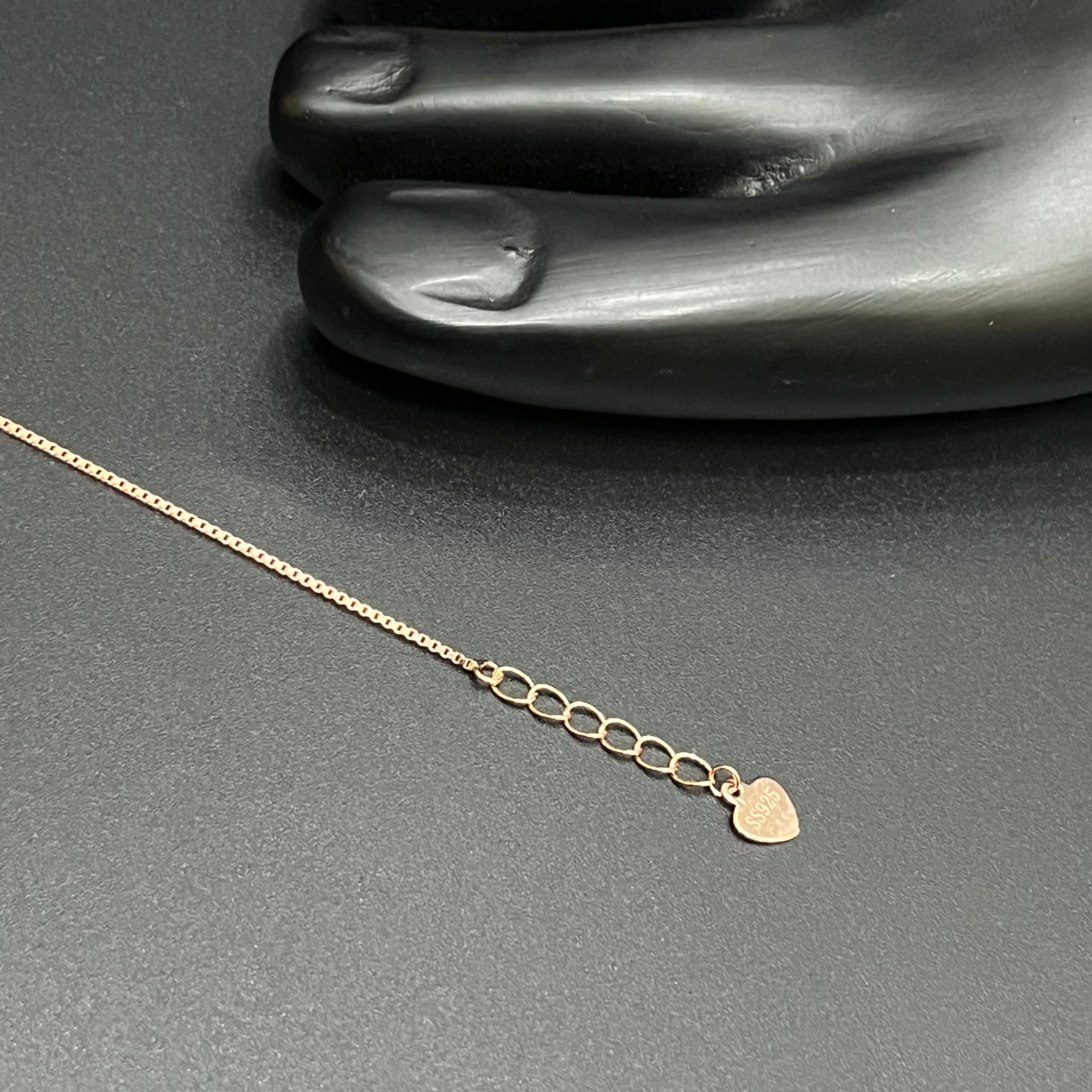 Silver Ladies Anklet Elegant Bloom Circle Rose Gold  925
