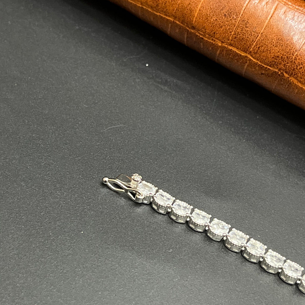 Silver ladies Tennis Bracelet 2 925
