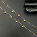 Silver Ladies Anklet Heart Charms RG