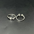 Ladies Toe Rings Duo Cz TS2