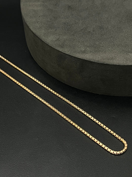 Ladies Silver Chain Rosegold Beads