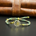 Silver Rakhi Band OM Floral Gold Polish 925