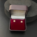 Gold Studs Pink AD Stone