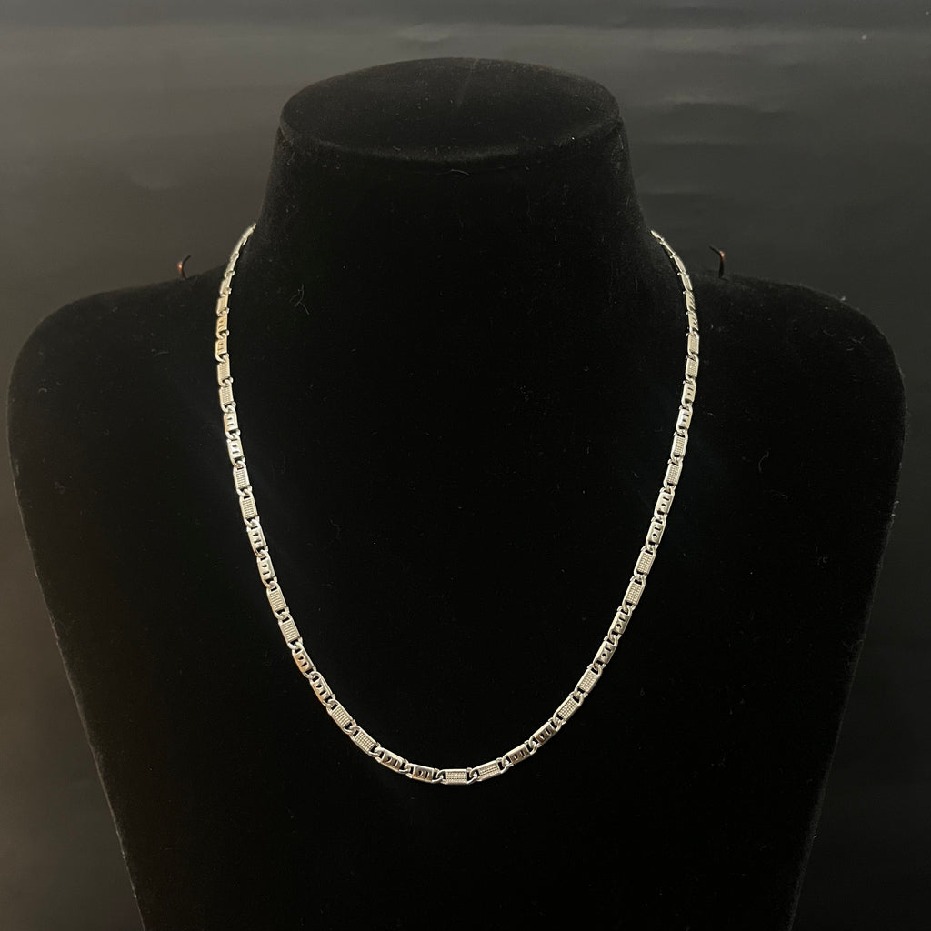 Silver Mens Chain Classic Cut