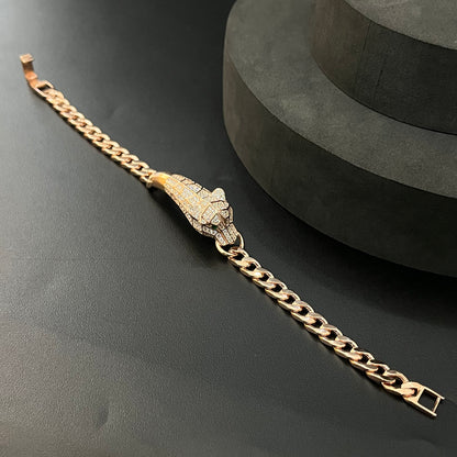 Silver jagaur Bracelet Rosegold