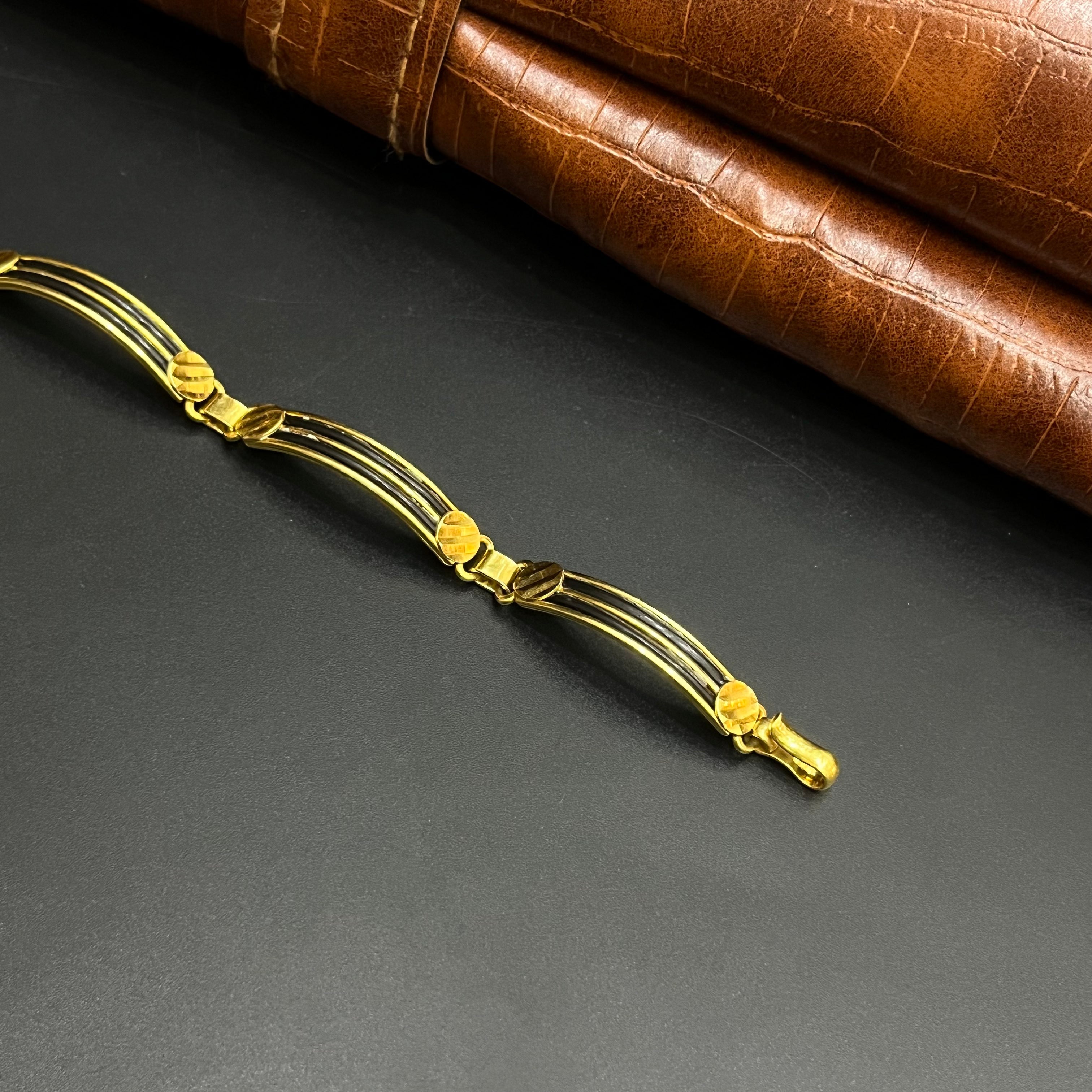 Silver Elephant Hair Bracelet Gold Finished 925