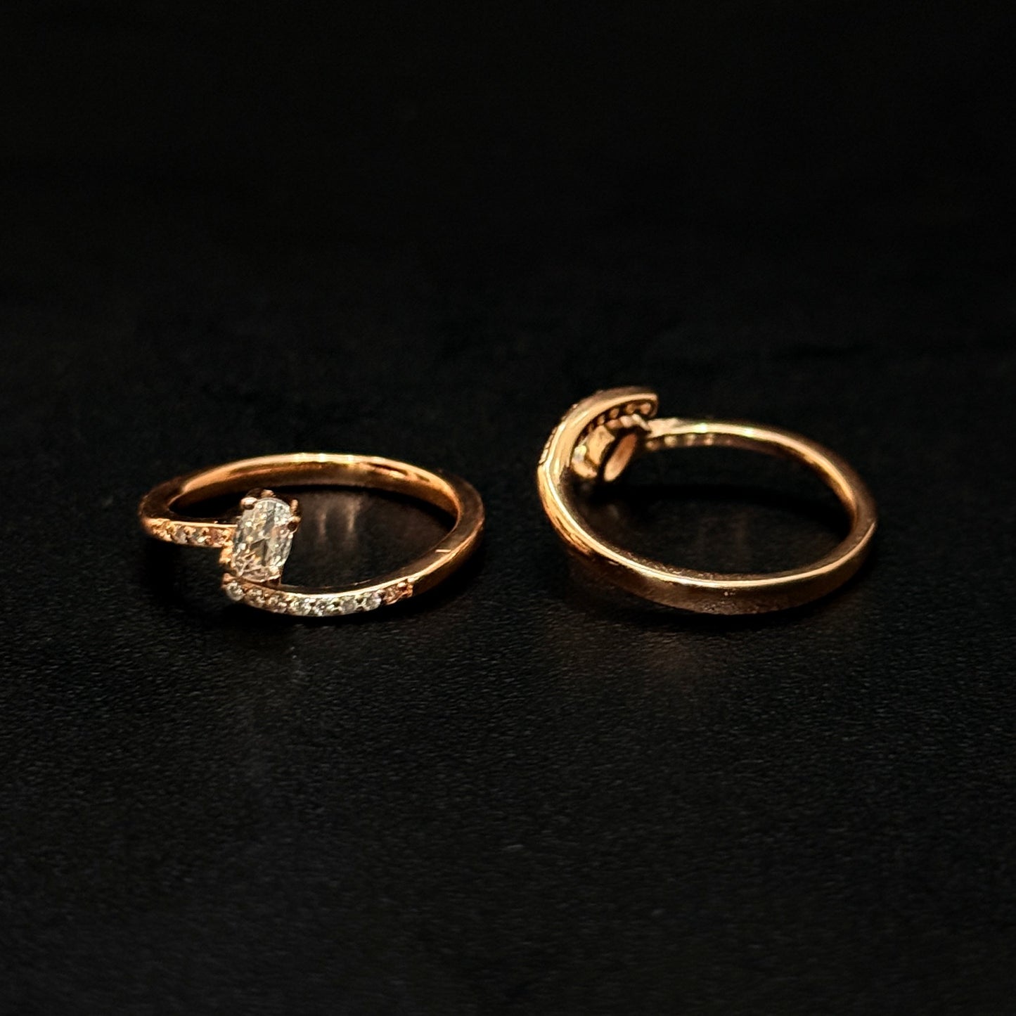 Silver Ladies Toe Rings Mozzanite Cut