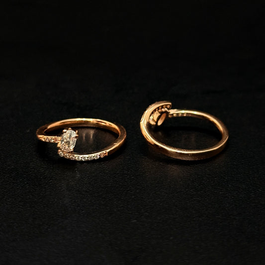 Silver Ladies Toe Rings Mozzanite Cut