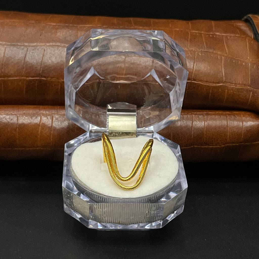 Silver Vanki Ring Gold Finished V02