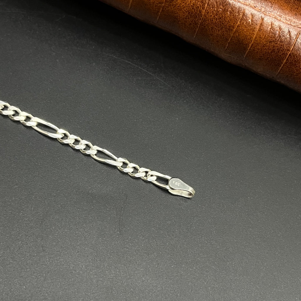 Silver Mens Bracelet sachin Classic Slim 925