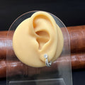 Silver Mens Earring rajput DS01 S Pair 925