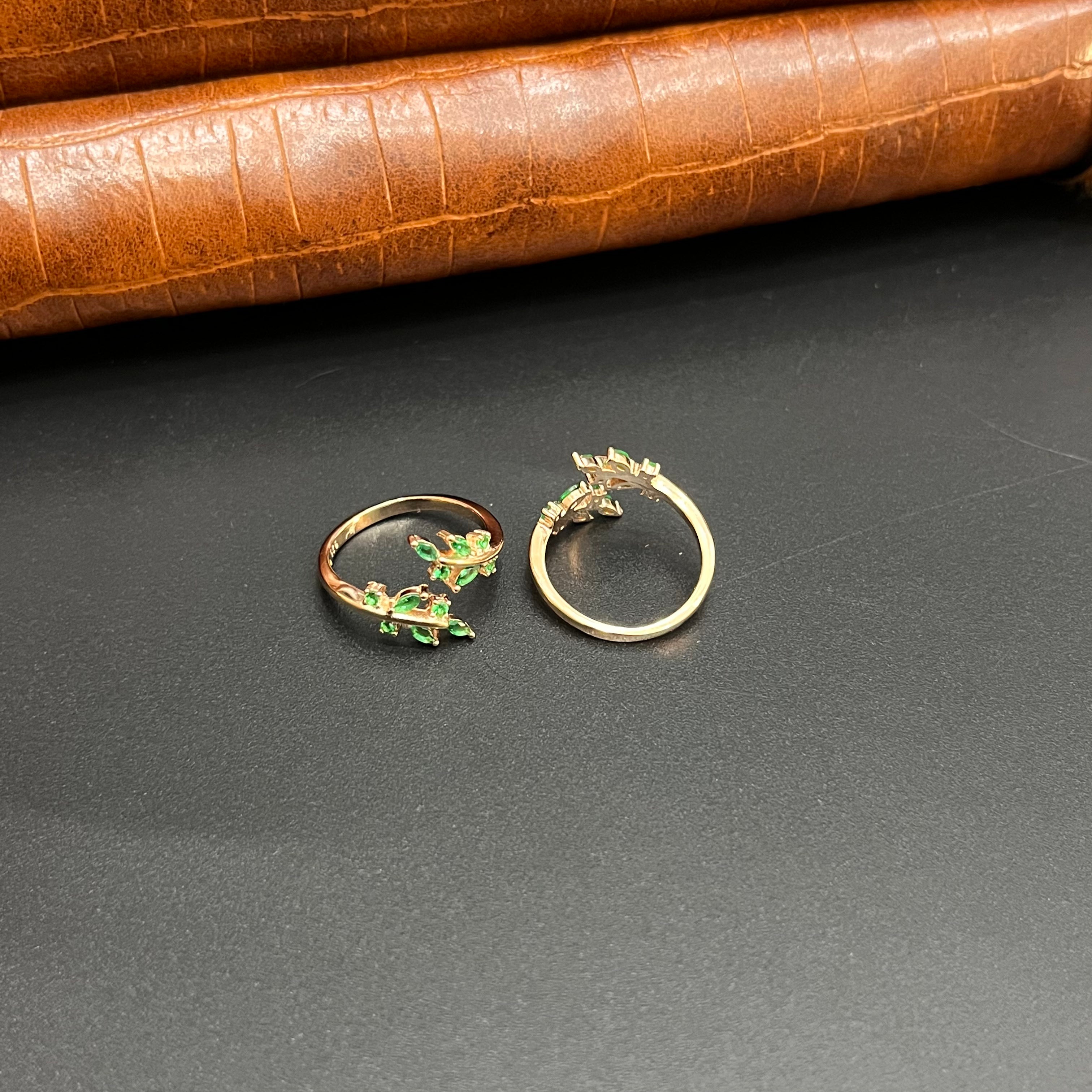 Silver Ladies Toe Rings 925 Greenz Petal Rosegold